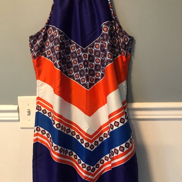 Halter dress size 8p ..multi colour …Banana republic.. - Picture 4 of 7